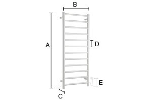 Elektrický sušák Smedbo FK701 - výkres